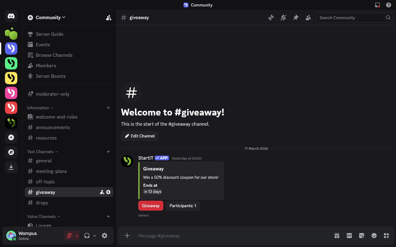 How to Set Up Giveaway on Your Discord Server to keep users engaged
